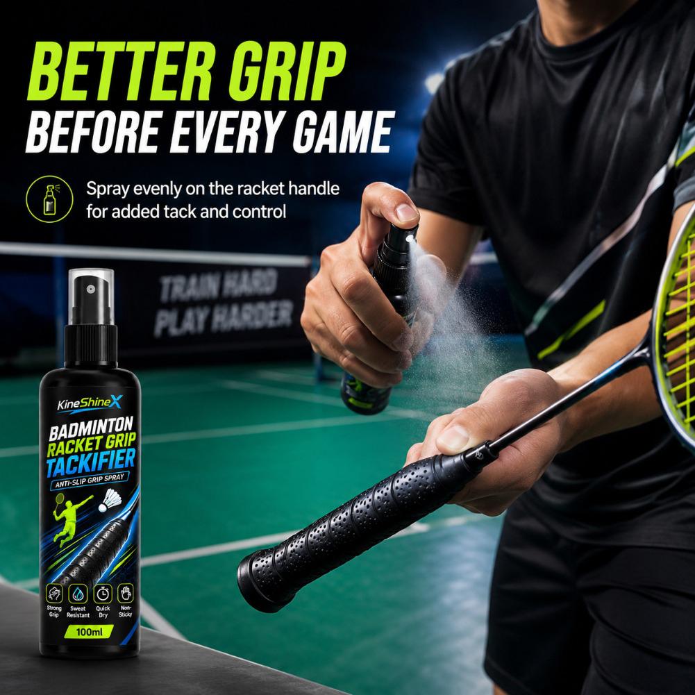 Badminton Grip - Spray antidérapant pour raquette de tennis