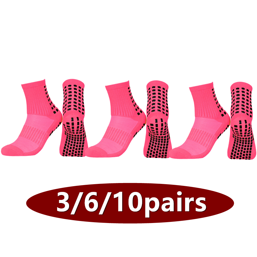 Sports Grip - Chaussettes de sport unisexes antidérapantes, 3/6/10