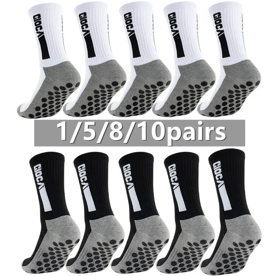 Sports Grip - 1/5/8/10 paires de chaussettes de football