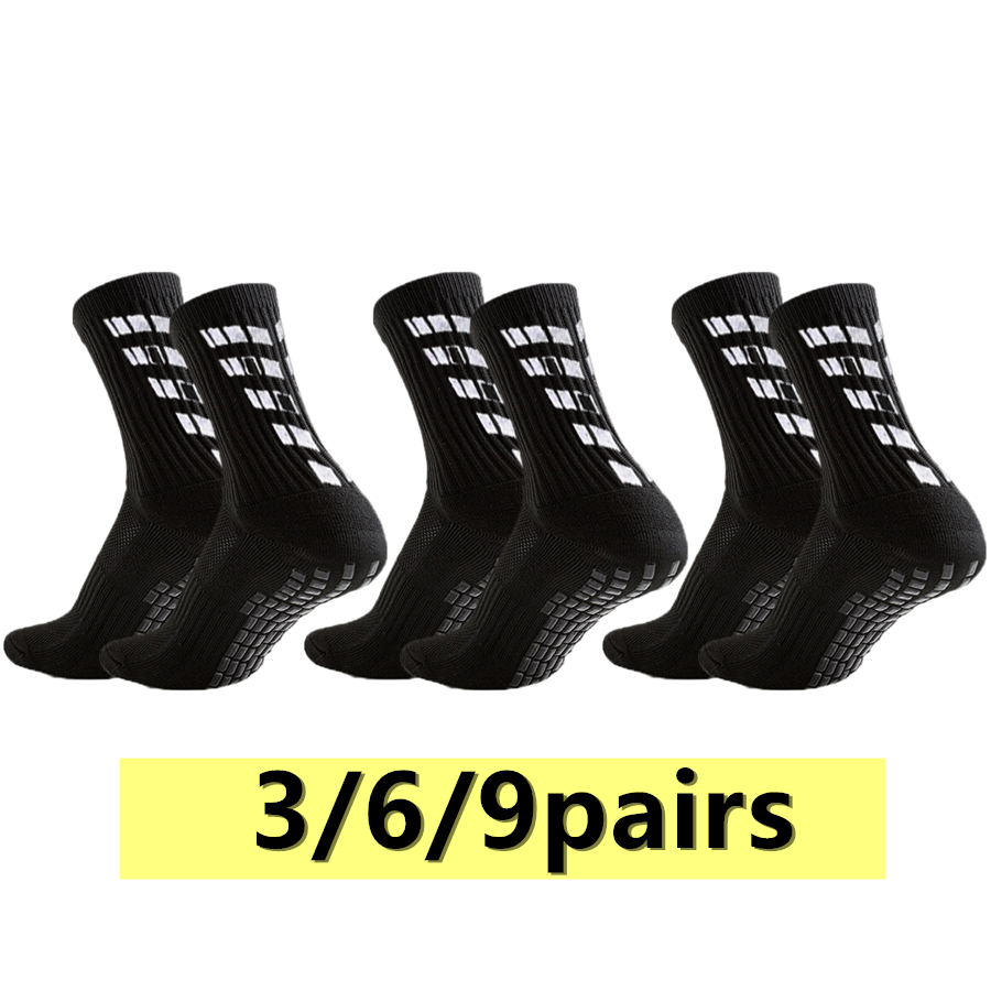 Sports Grip - 3/6/9 paires de chaussettes antidérapantes pour
