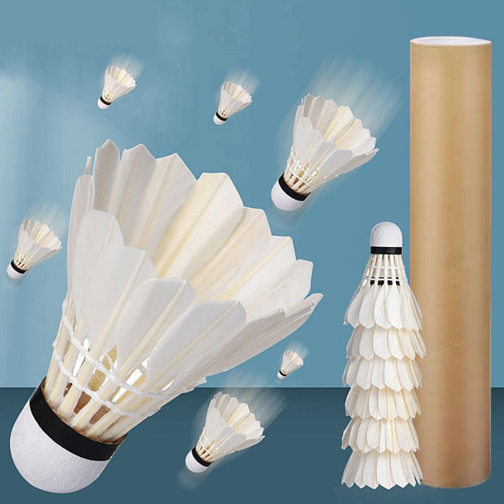 Feather Shuttlecock - Volants de badminton blancs neufs, durables