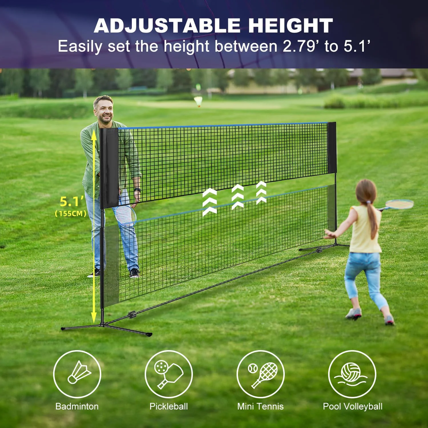 Filet multi-sports en acier de - Badminton Net avis et prix
