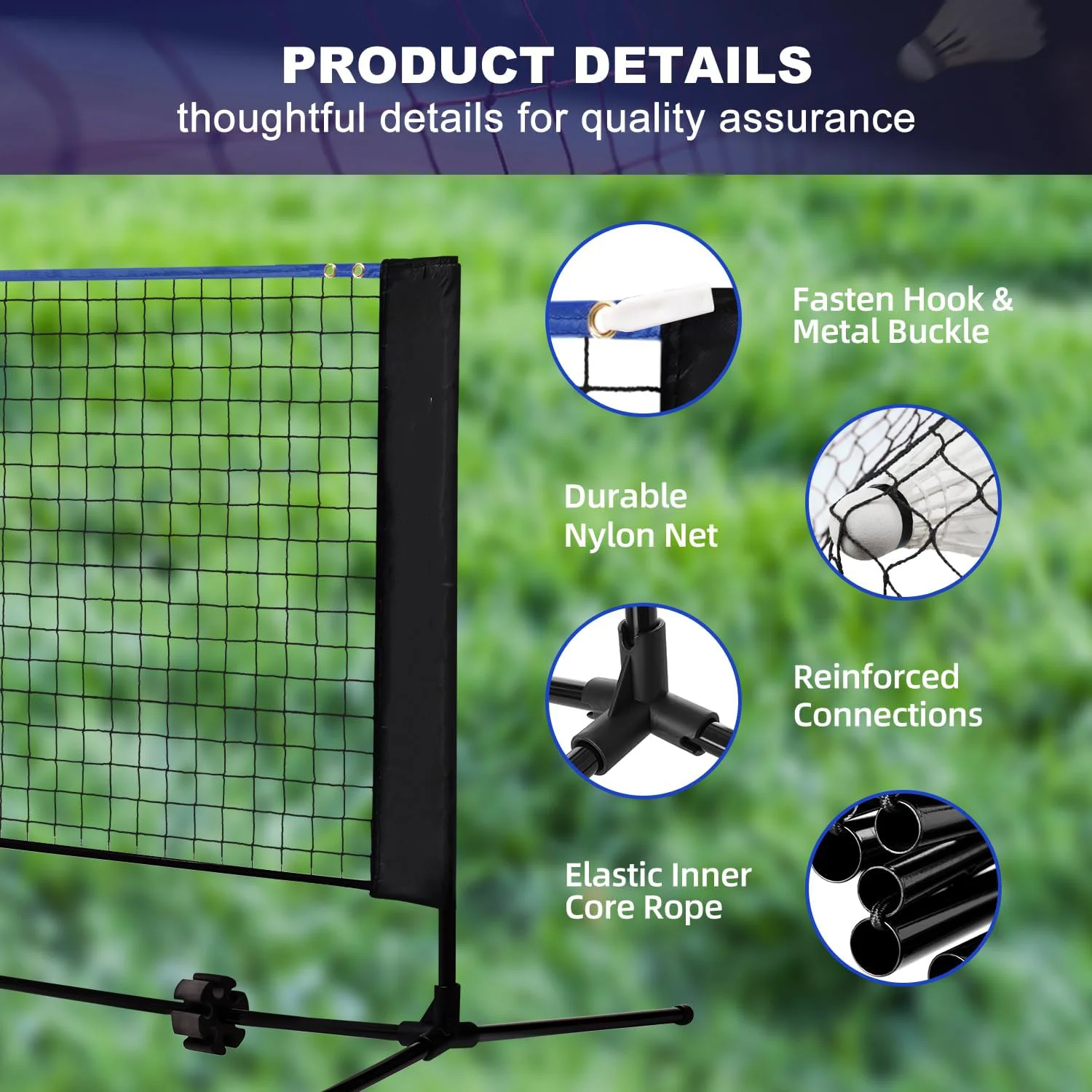 Filet multi-sports en acier de - Badminton Net avis et prix
