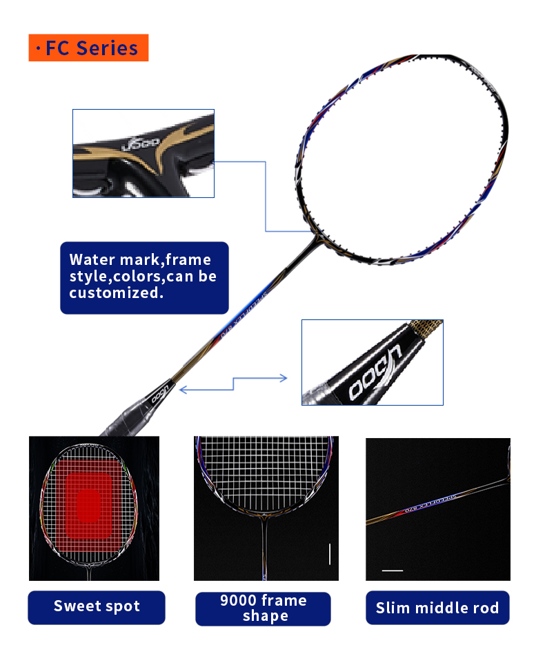 Raquette de badminton en fibre - Badminton Racket Carbon avis et prix